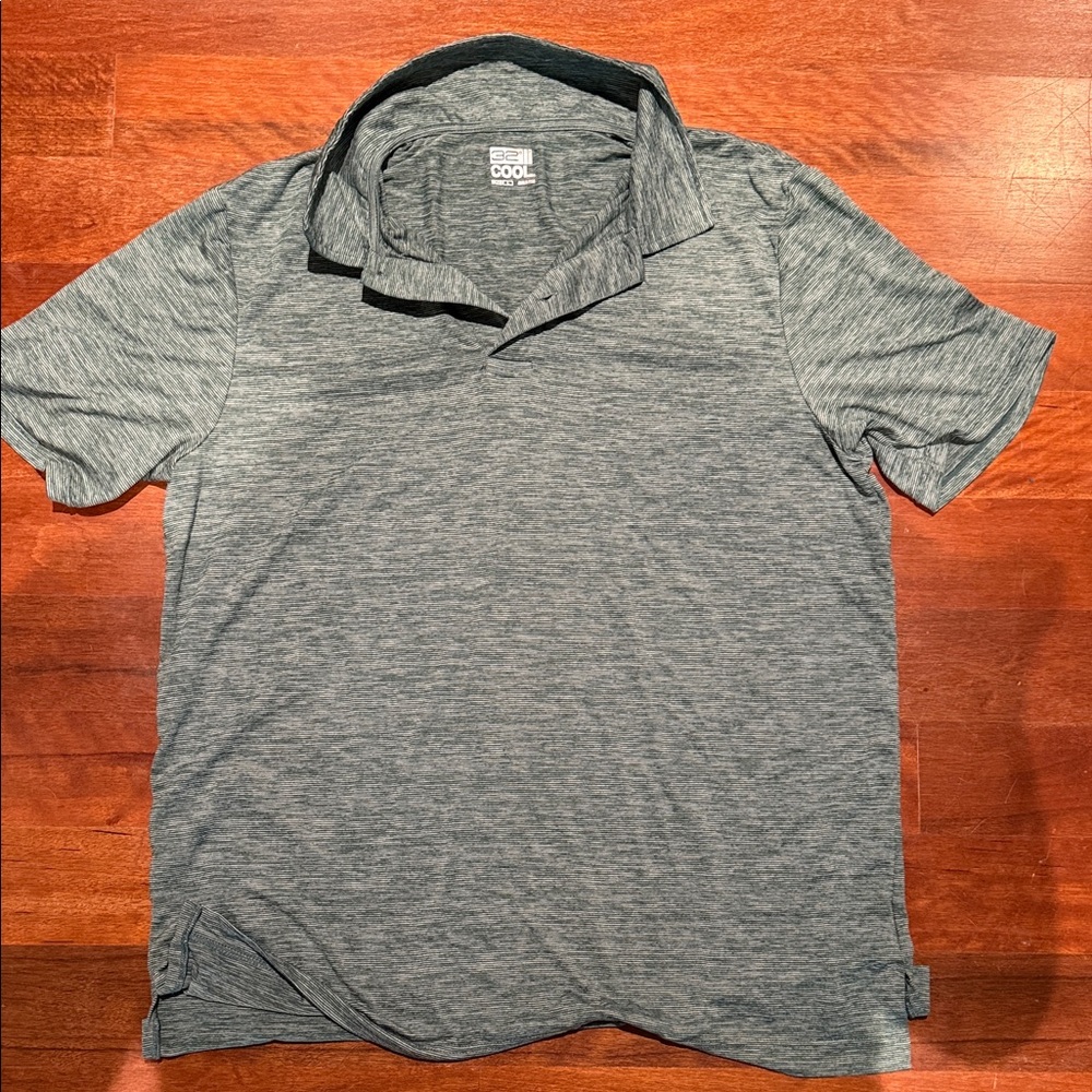 32 Degrees Heather Gray Men's Polo Shirt